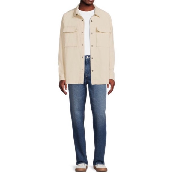 NO BOUNDARIES Layering Shirt Jacket Cream Men’s Size 23004000 - Picture 2 of 5